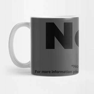 No* - Vintage - Cat Mug